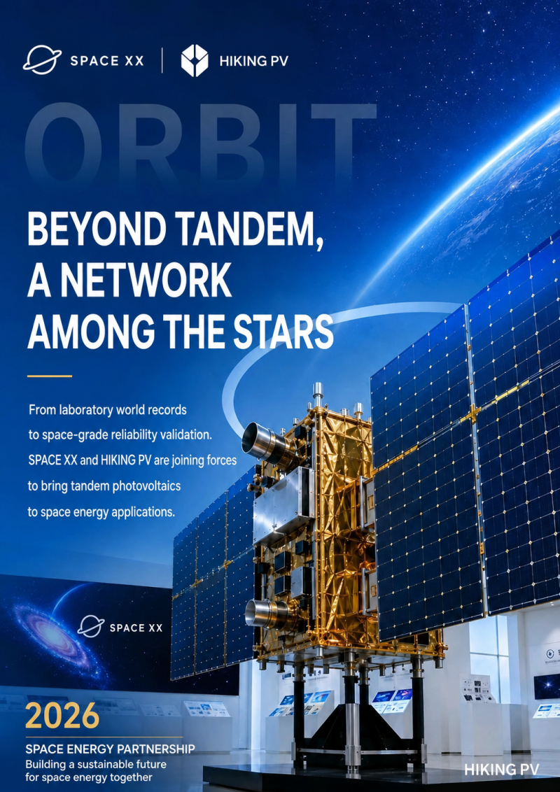 HIKING PV and satellite partner advance tandem PV for space energy