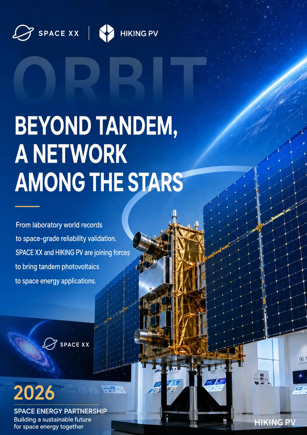 HIKING PV and satellite partner advance tandem PV for space energy